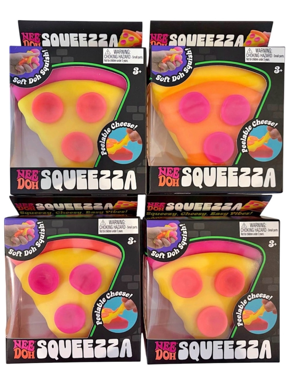 NeeDoh Squeezza Pizza Slice Squishy Toy